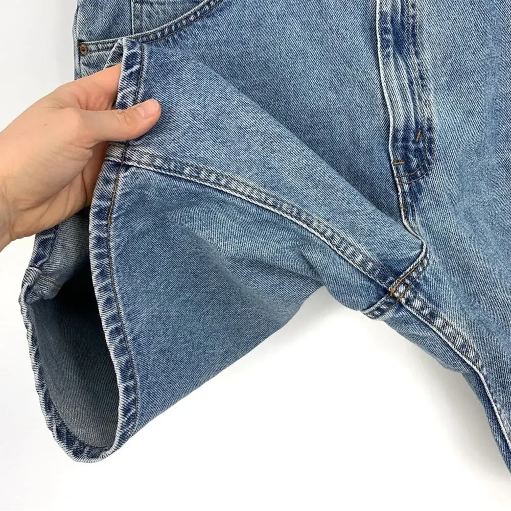 VTG LEVI'S Orange Tab 550 Relaxed Jean Shorts Blue Denim 38